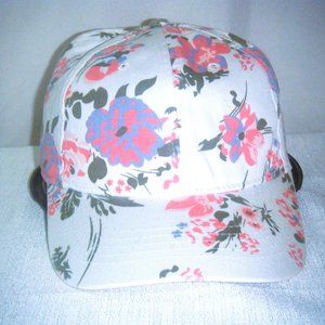 Floral Print Strap Back Ball Cap